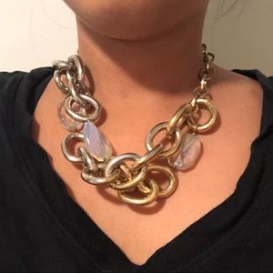 Bloomingdales Silver and Gold Statement Necklaces